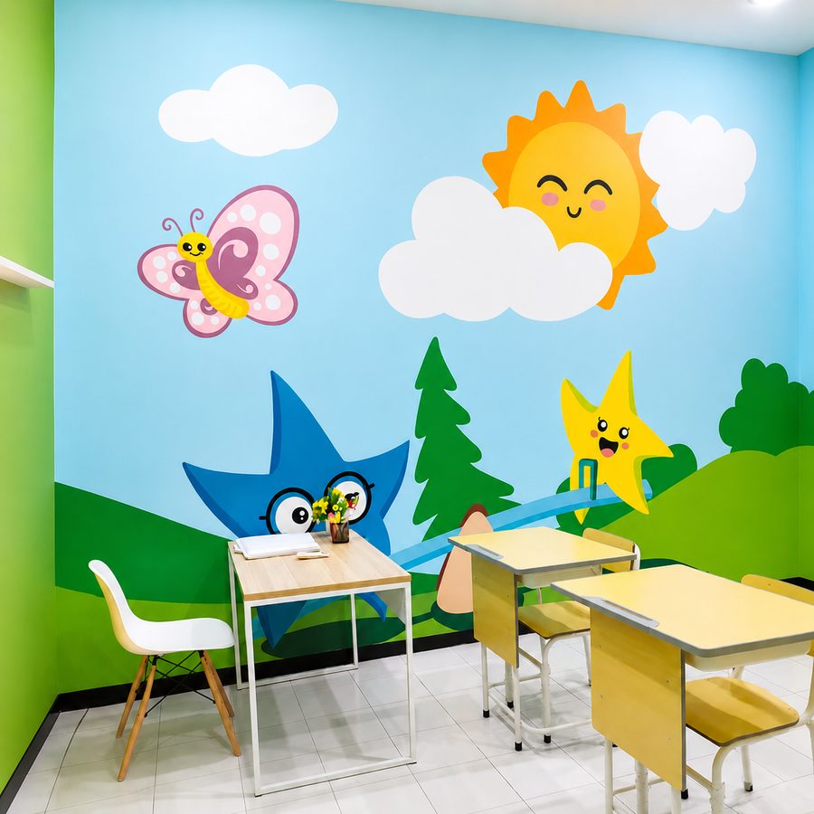 Clean and comfortable classroom